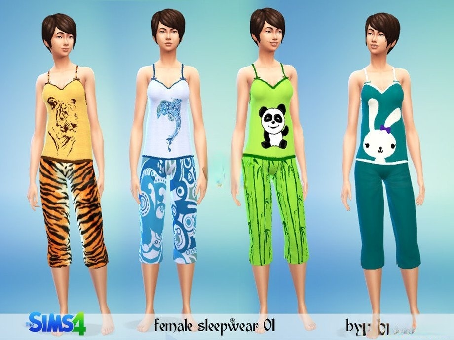《模擬人生4》可愛(ài)的動(dòng)物睡衣MOD
