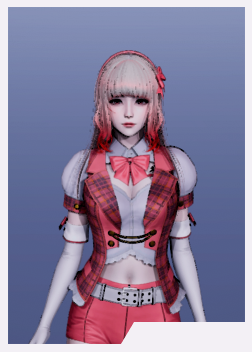 《AI少女》時尚漸變色長發露臍裝女偶像MOD