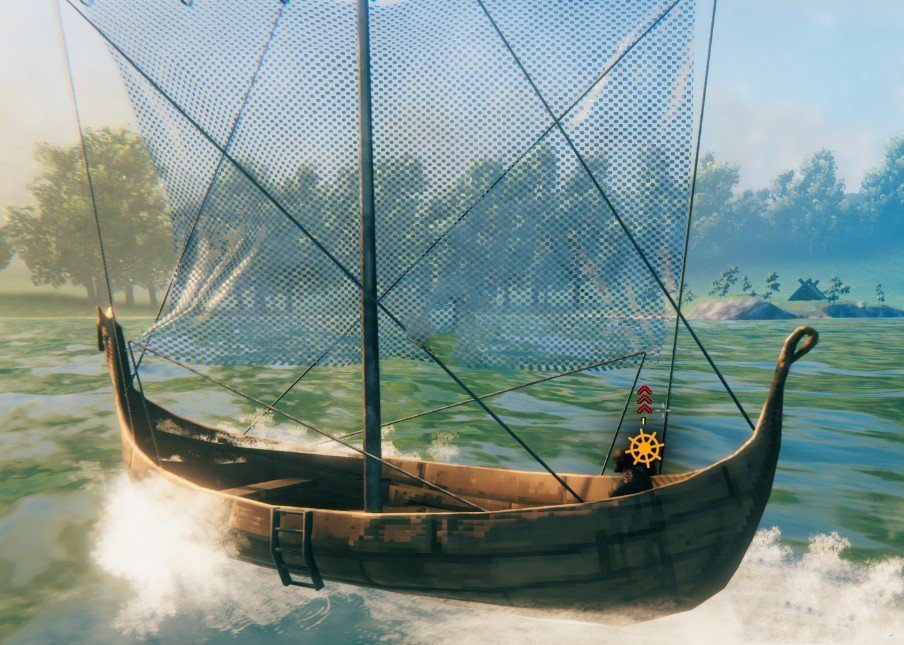 《Valheim：英靈神殿》透明船帆MOD