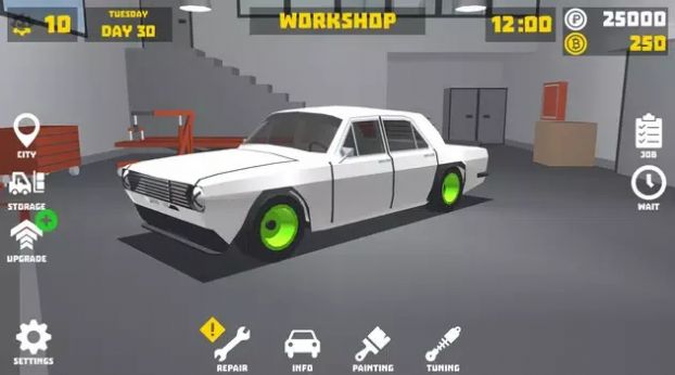 復(fù)古車庫機(jī)械模擬器