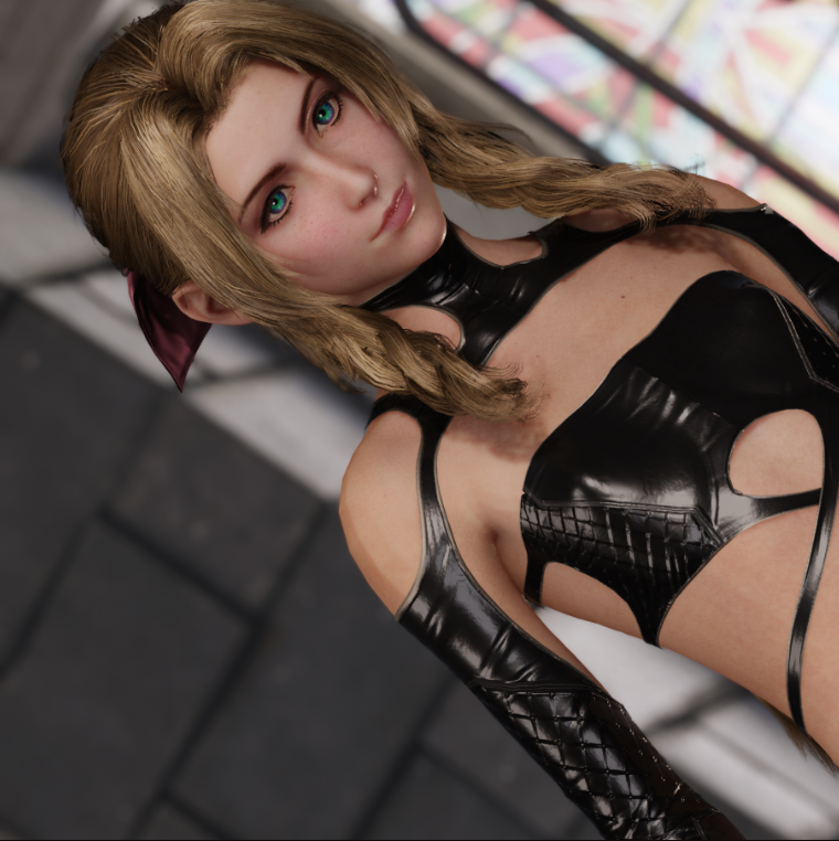 《最終幻想7：重制版》愛麗絲嬌小女王漁網黑絲完美形態MOD