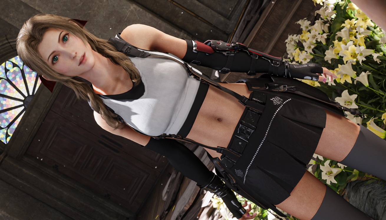 《最終幻想7：重制版》愛麗絲穿蒂法衣服MOD