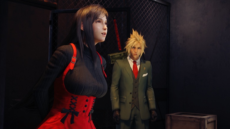 《最終幻想7：重制版》蒂法死或生Kokoro毛衣束腰裙黑紅版MOD