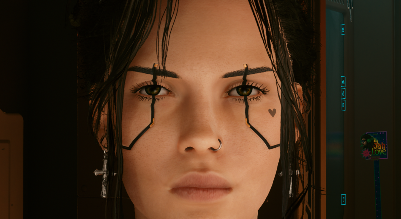 《賽博朋克2077》去除面部皺紋紋理MOD