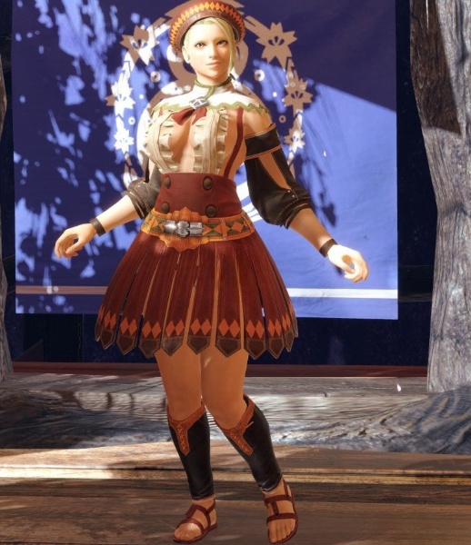 《怪物獵人：崛起》學士套裝清涼化MOD