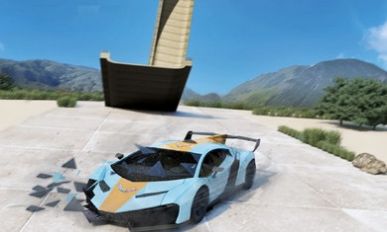 瘋狂的汽車特技坡道