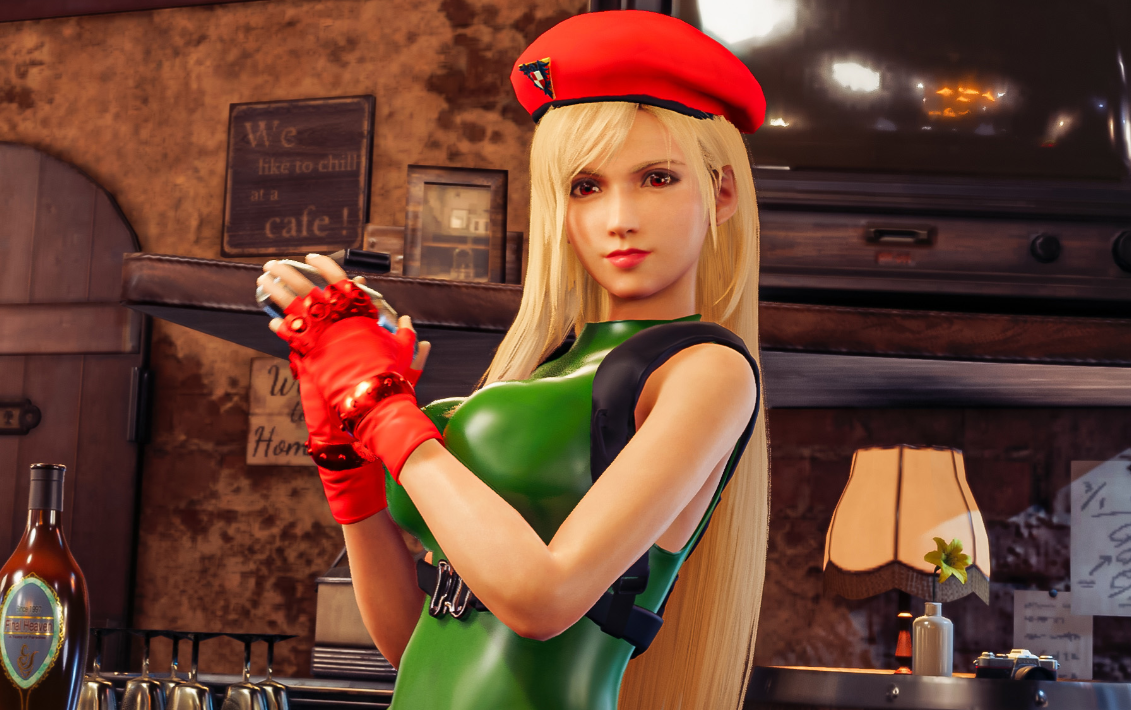 《最終幻想7：重制版》蒂法cos街霸嘉米織物緊身衣v1.1MOD