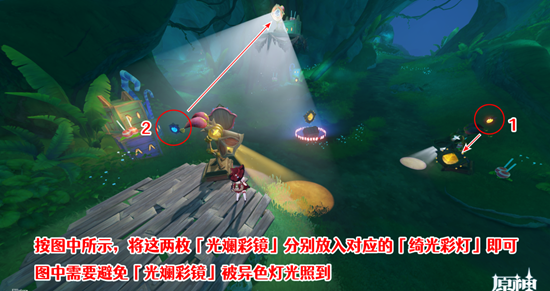 《原神》隱眾游園綺光彩燈解謎攻略
