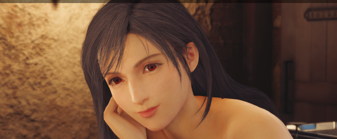 《最終幻想7：重制版》蒂法短發(fā)偏瘦性感完美MOD