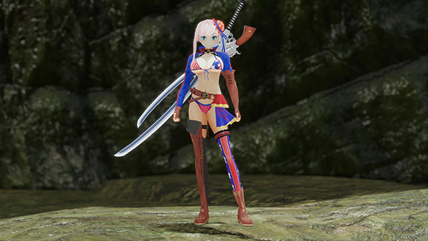 《怪物獵人：崛起》FGO泳裝武藏外觀和武器外觀MOD