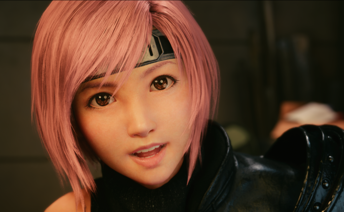 《最終幻想7：重制版》尤菲多種不同的發色MOD