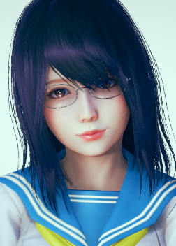 《AI少女》黑發眼鏡美麗女高中生MOD
