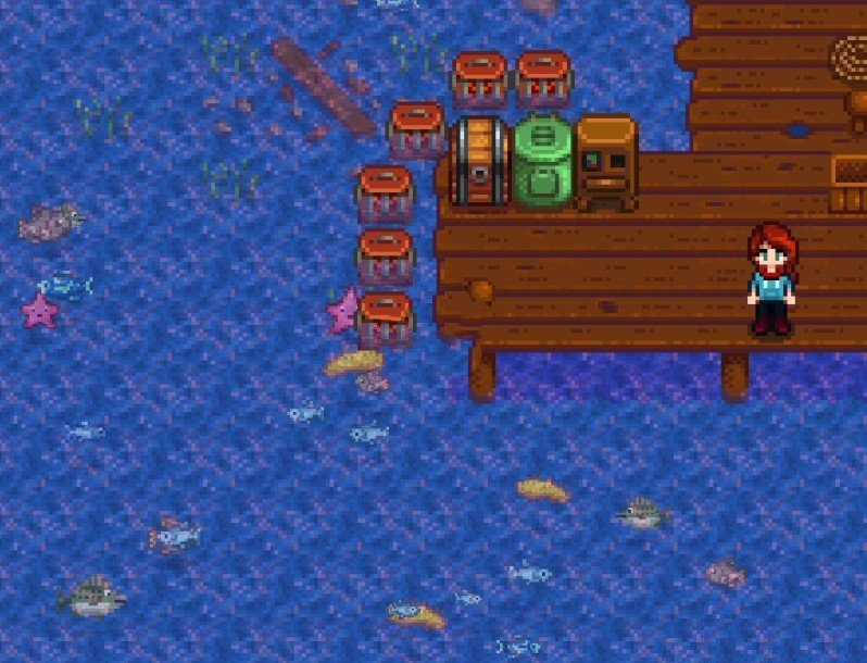 《星露谷物語》動物之森鱸魚MOD