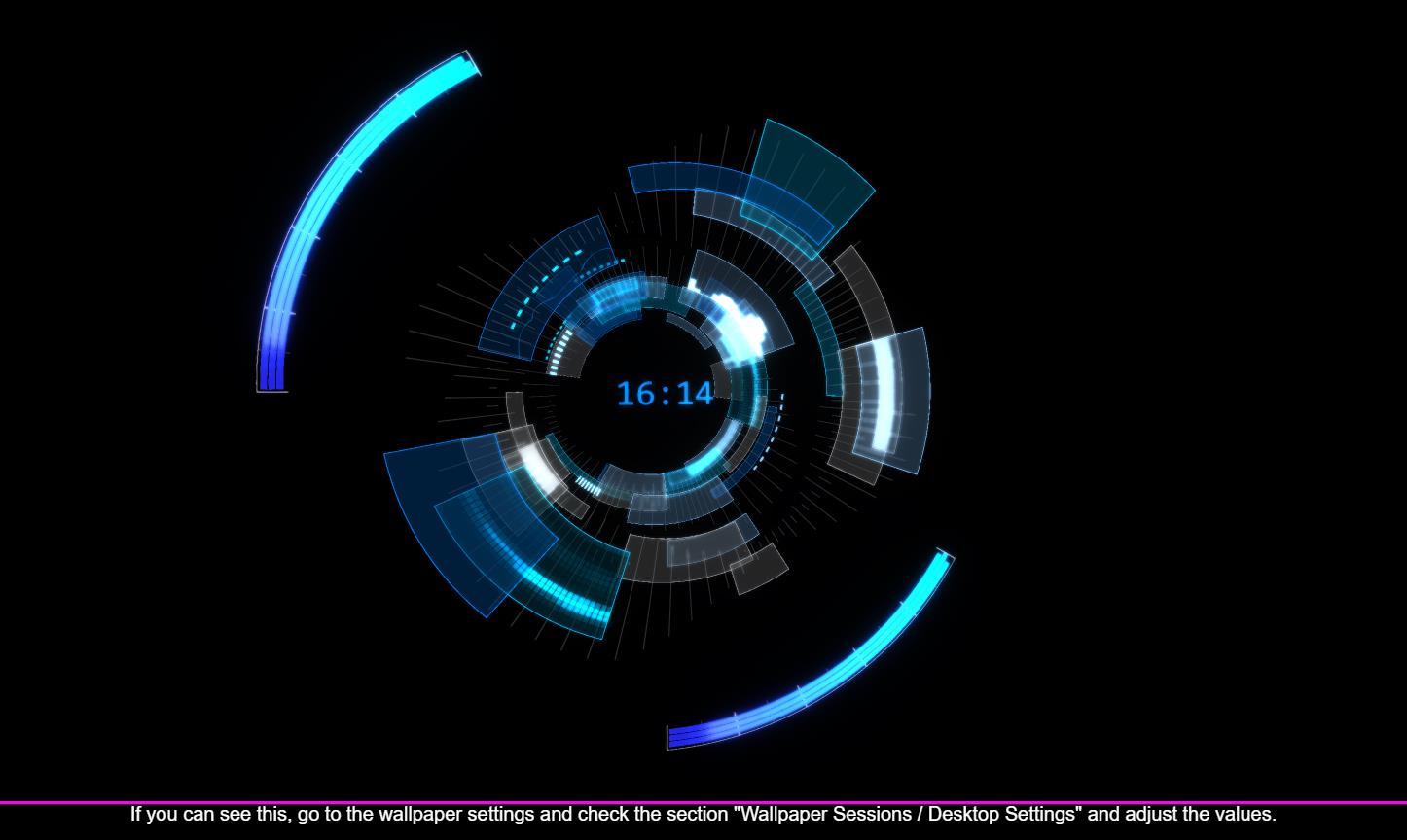 《Wallpaper Engine》科幻風CPU占用顯示動態壁紙
