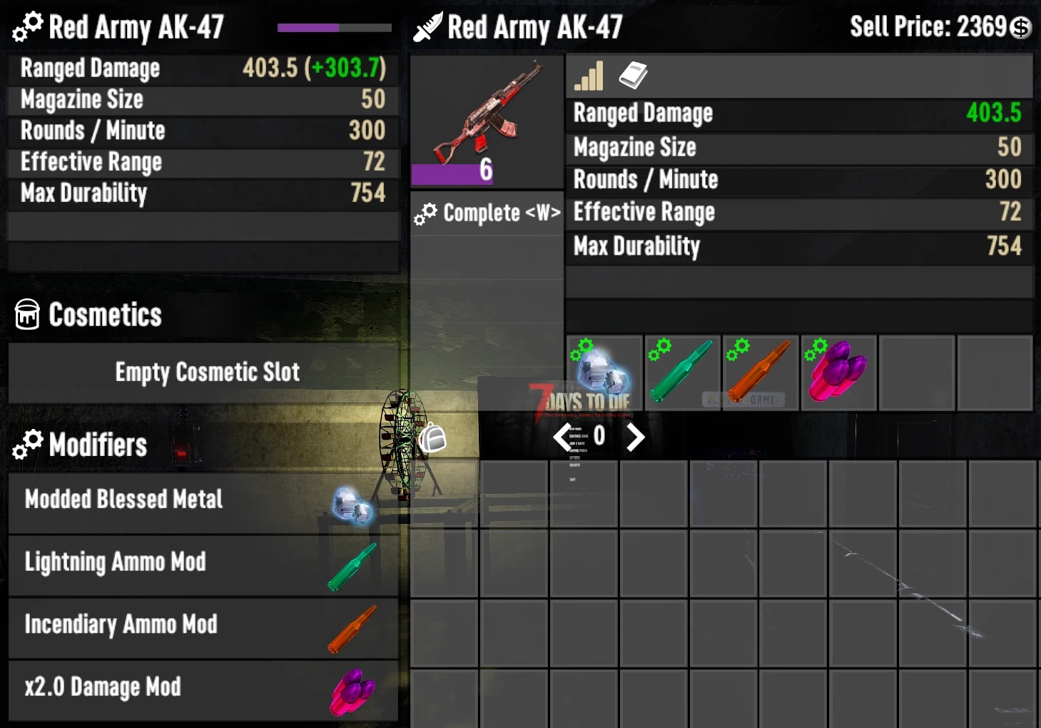 《七日殺》ZR增強(qiáng)型武器AIOA21MOD