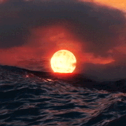 《Wallpaper Engine》超寫實3D場景落日海面動態壁紙