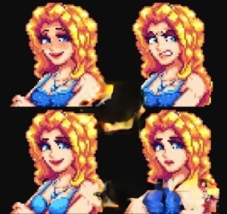 《星露谷物語》海莉和艾米麗全新風格像素肖像MOD
