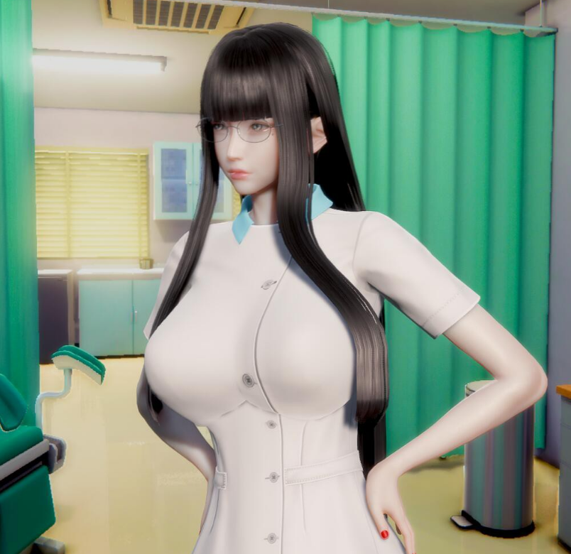《ROOM Girl》冷白皮高冷眼鏡娘護士小姐MOD