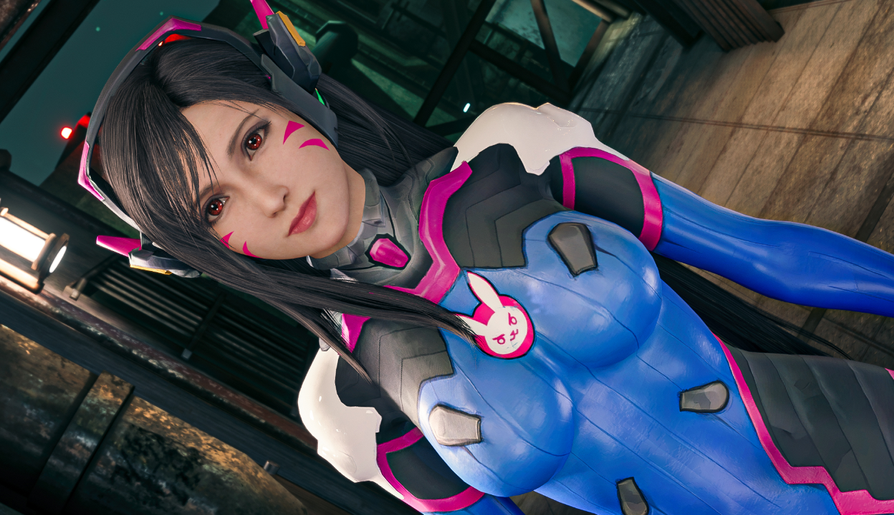 《最終幻想7：重制版》蒂法守望先鋒D.VA服飾MOD
