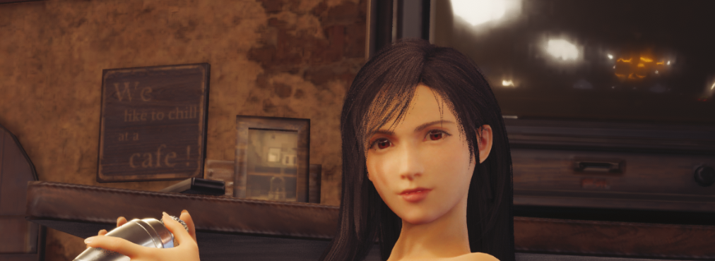 《最終幻想7：重制版》蒂法長發偏瘦性感完美MOD