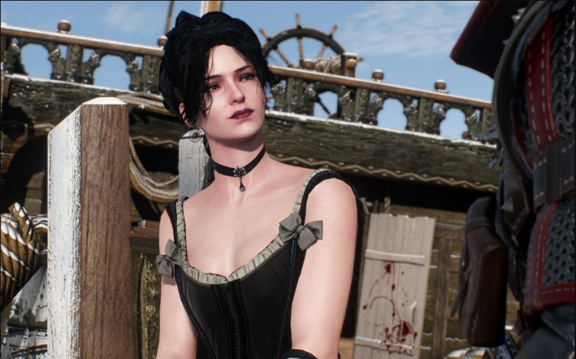 《巫師3次世代版》葉奈法更厚的妝容和更白的皮膚MOD