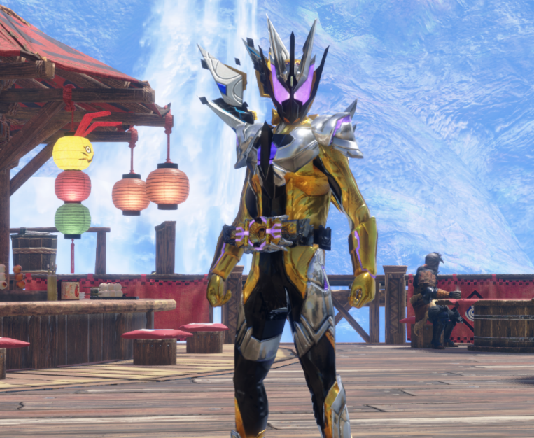 《怪物獵人崛起：曙光》假面騎士Thouser黑帶套MOD