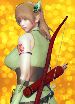 《AI少女》金發(fā)綠衣精靈弓箭手MOD