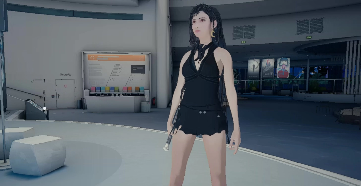 《師父》女性外觀蒂法黑色連衣裙MOD