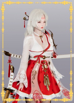 《AI少女》紅裙白發(fā)妖刀姬MOD