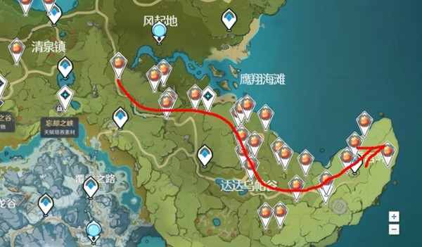 《原神》日落果采集路線介紹