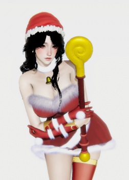 《AI少女》圣誕裝長發小姐姐MOD