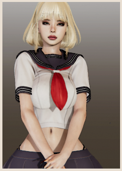 《AI少女》歐美風(fēng)金色短發(fā)制服美少女MOD