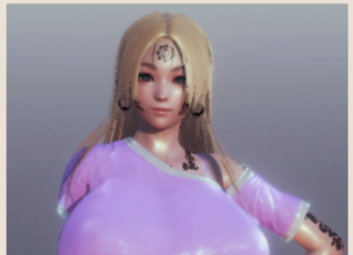 《AI少女》性感金發紫衣癡情少女MOD