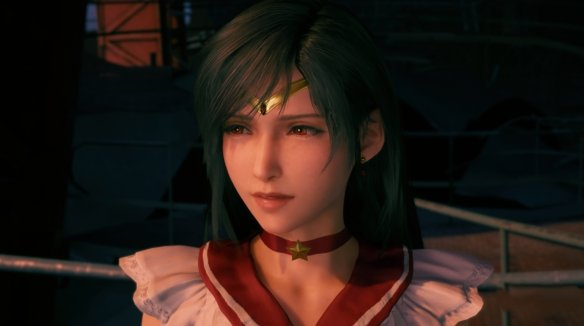 《最終幻想7：重制版》蒂法cos美少女戰士水手火星MOD