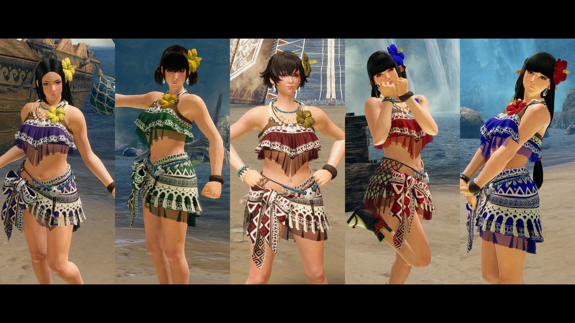 《怪物獵人：崛起》NPC夏日納涼套MOD