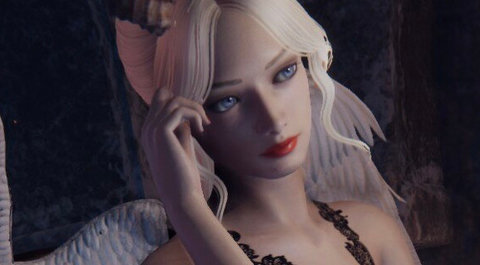 《懲戒魅魔》性感穿著白發魔女捏臉MOD