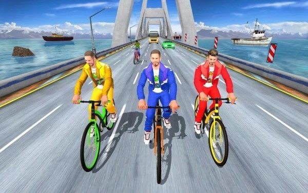 炫酷自行車賽車手3D