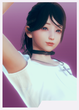 《AI少女》黑色馬尾白色T恤溫柔御姐MOD