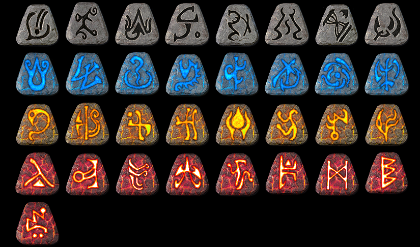 《暗黑破壞神2重制版》發光的魔法符文MOD