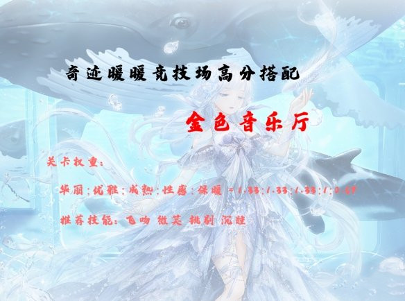 《奇跡暖暖》12月最新金色音樂廳高分搭配介紹