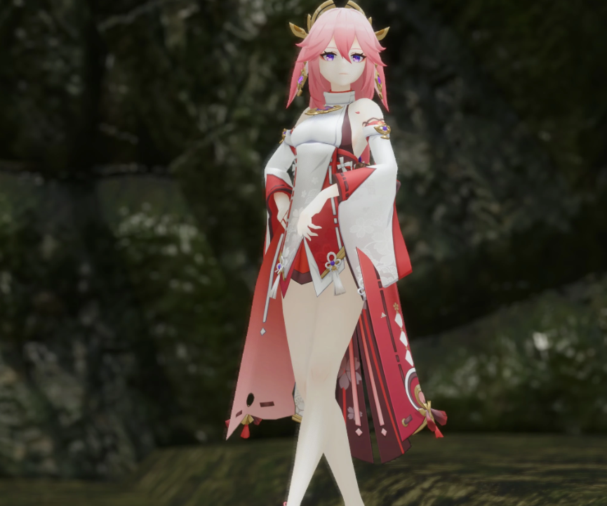 《怪物獵人崛起：曙光》浮世笑百姿八重神子MOD
