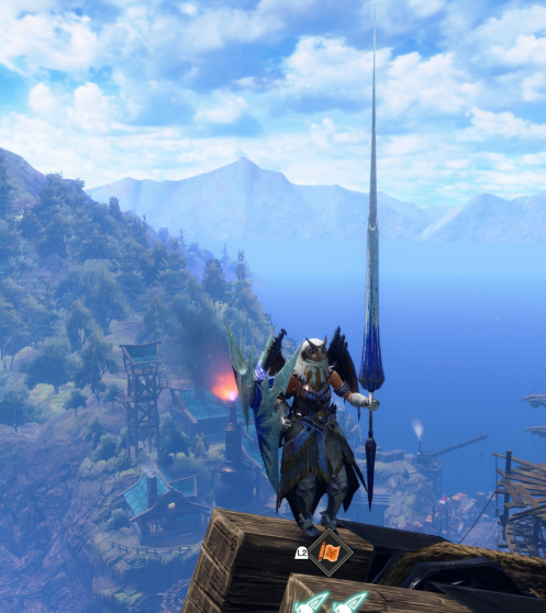 《怪物獵人：崛起》細長冰騎抗兵武器外觀MOD
