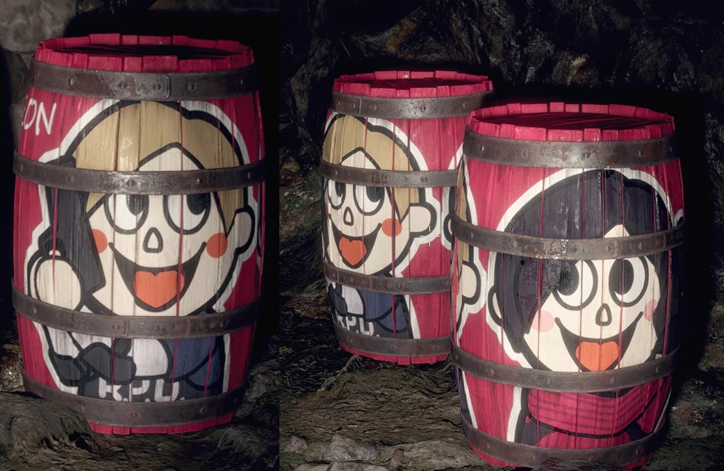 《生化危機4：重制版》里昂卡通木桶MOD