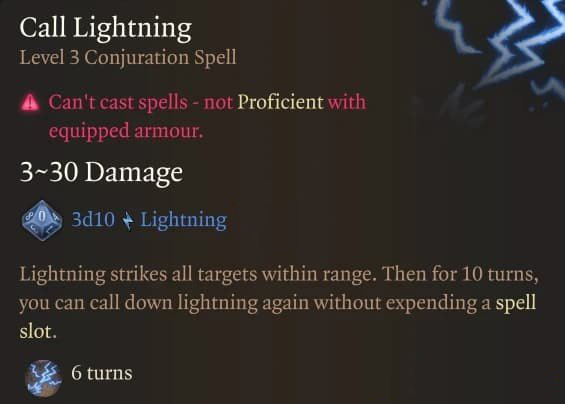《博德之門3》備選法術(shù)-召雷術(shù)MOD