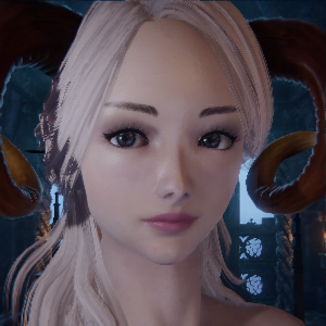 《懲戒魅魔》白發(fā)甜美羊角魅魔捏臉MOD