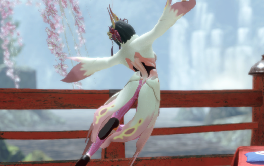 《怪物獵人崛起：曙光》泡狐龍科幻風巫女MOD