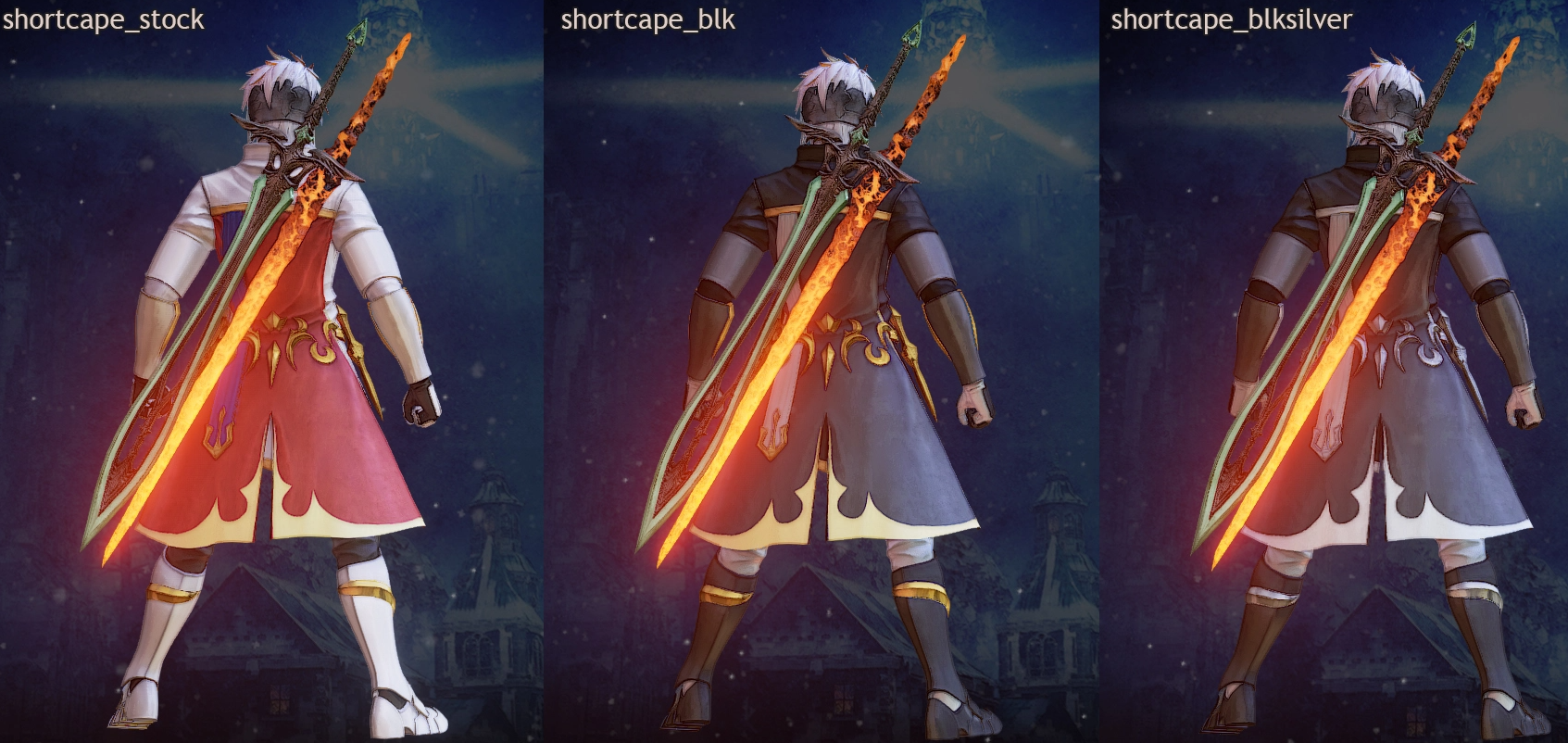 《破曉傳說》奧爾芬短披風華麗金邊禮服MOD