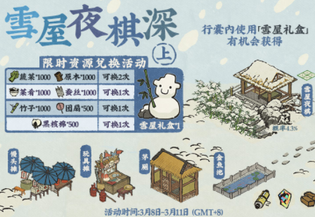 《江南百景圖》雪屋夜棋深活動介紹