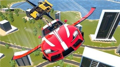現(xiàn)代飛行汽車模擬器3D