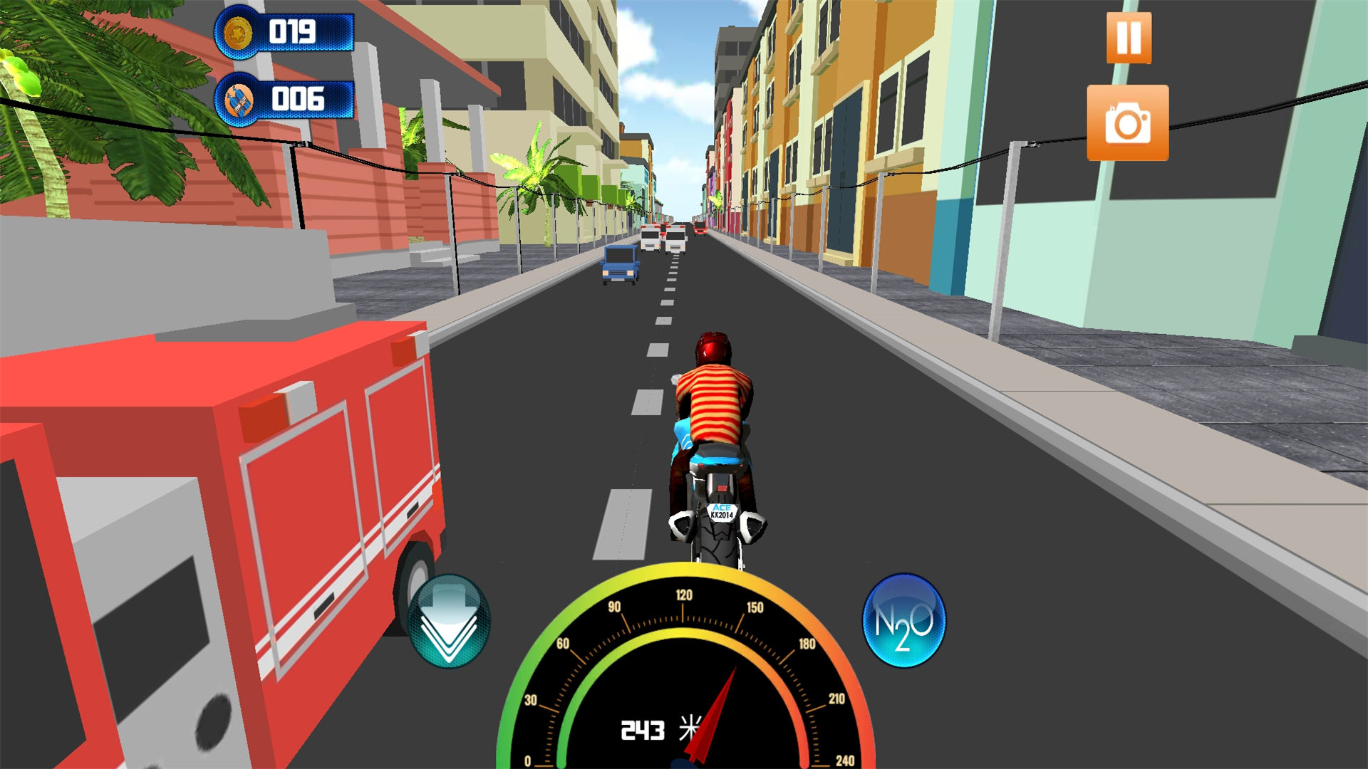 真實公路摩托車3D